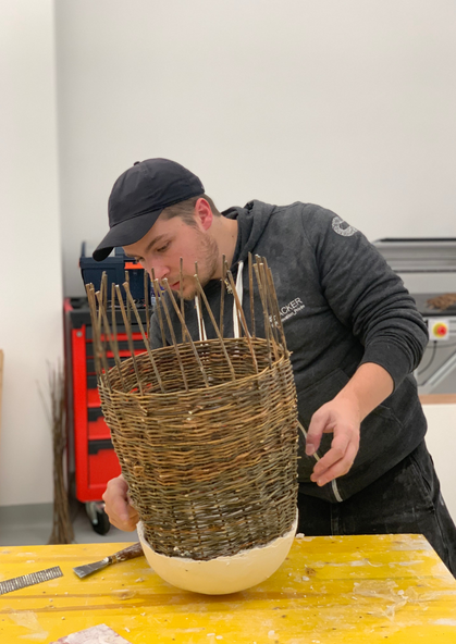 Association de la vannerie et du staff, Baptiste Meyniel, designer et plasticien workshops collectifs